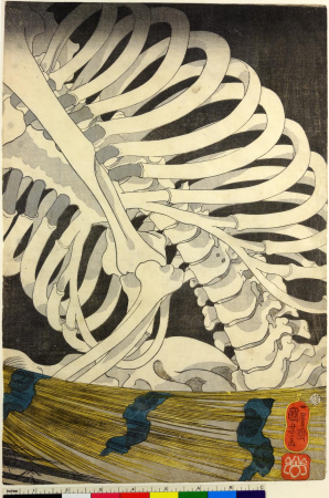 Triptych print, Utagawa Kuniyoshi, circa 1844