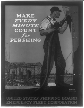 Make every minute count for Pershing LCCN2002722577, Adolph Treidler, 1917