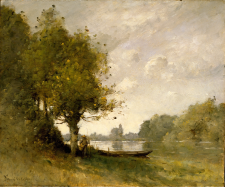 A Pond near Nangis, Paul Désiré Trouillebert, between 1880 and 1895