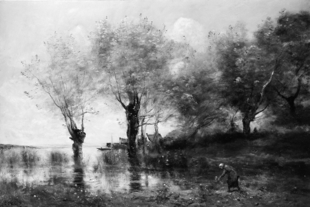 A Pond in Picardy, Jean-Baptiste Camille Corot, circa 1867