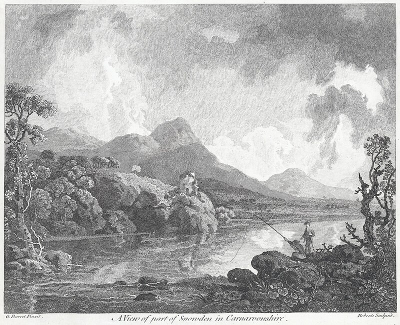 A view of part of Snowden in Carnarvonshire, George Barret, Sr., circa 1773