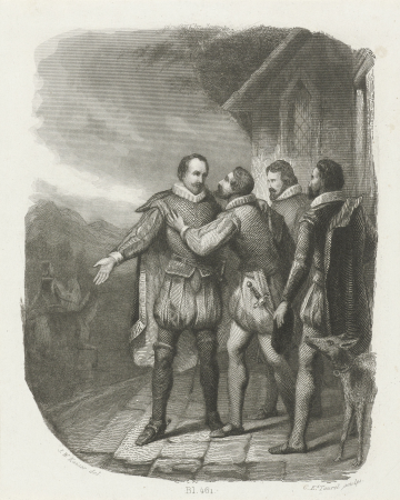 Oranje neemt afscheid van de graaf van Egmond te Willebroek, 1567, RP-P-1905-4026, Edouard Taurel, between 1849 and 1851