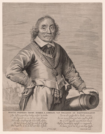 Portret van admiraal Maarten Harpertsz Tromp, RP-P-OB-52.232X, Jan Lievens, between 1645 and 1706