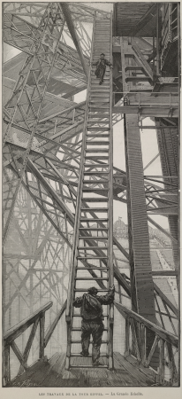 The work on the Eiffel TowerThe grand scale., Henri Lanos, between 1889 and 1890