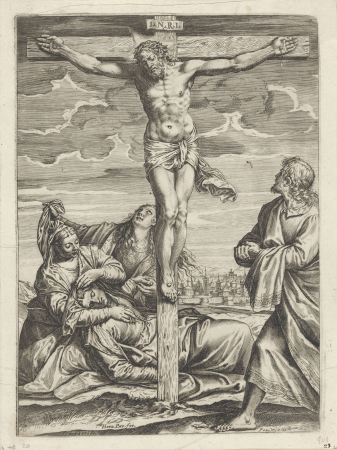 Kruisiging van Christus, RP-P-OB-35.700, Paolo Veronese, between 1567 and 1602