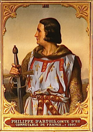Philippe d'Artois, Count of Eu, Constable of France (-1397)., Alexandre Laemlein, 1844