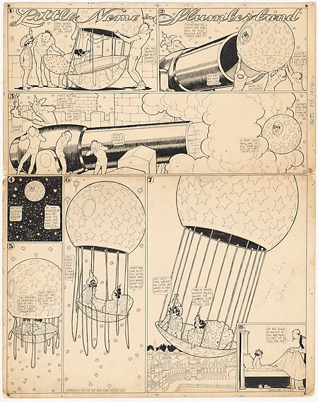 Little Nemo in Slumberland: "I don't like this, one little tiny bit, not one tiny weenie bit", Winsor McCay, 1906