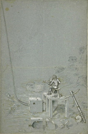 Worker working on a hydraulic machine, Francesco di Giorgio