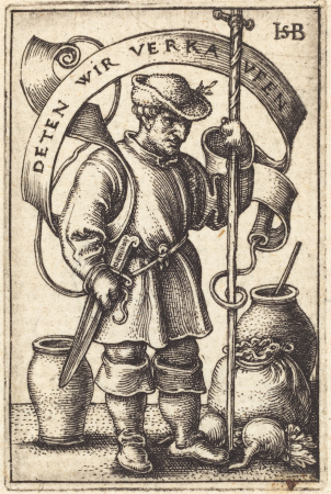 Peasant at Market [left]