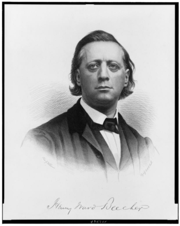 Henry Ward Beecher - photo by Williamson ; eng'd. by J.A. O'Neill. LCCN91729512, John A. O'Neill, 1866