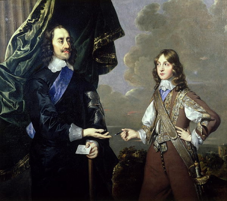 Portrait of Charles I, with his second son, James, Duke of York, Peter Lely, 1647