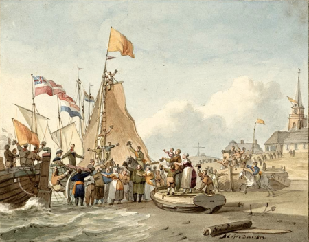 Landing Willem Frederik Scheveningen 1813, Jan Willem Pieneman