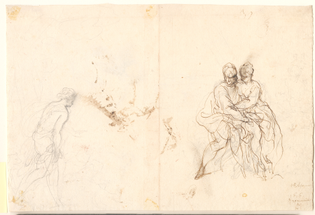 Study sheet with figure compositions, Hans Rottenhammer, 1616