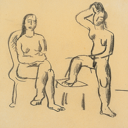 Deux nus / Two Nudes, Joseph Kutter, circa 1923-1924