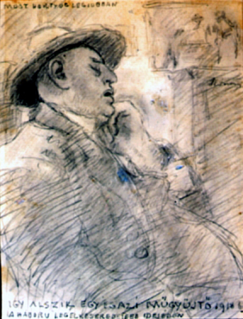 The loudest snoring is now (Portrait of Ödön Rippl-Rónai), Ödön Rippl-Rónai, 1918