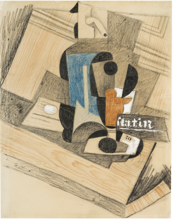 SIPHON ET VERRE, Juan Gris, Executed in 1916.