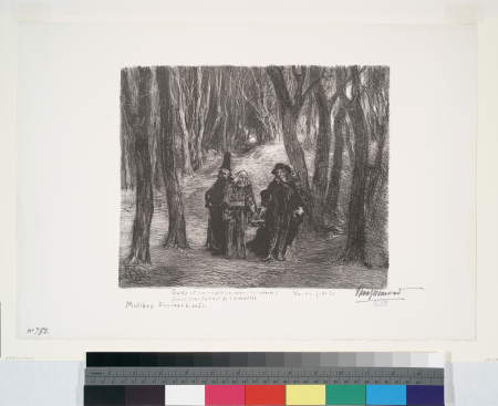 What is your occupation among these trees? Go, go, I give it to you for the love of humanity (Moliere, Don Juan, A. III. Sc. II)., 1857