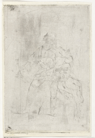 Staande man, RP-P-BI-2689, Karel Frederik Bombled, between 1832 and 1902