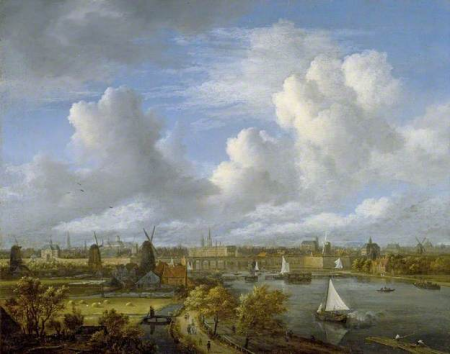 View of Amsterdam from the South, Jacob van Ruisdael, between 1671 and 1681