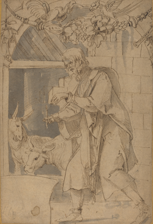 Study for One of Two Stained Glass Paintings Representing the Nativity, Hans von Kulmbach, probably c. 1510