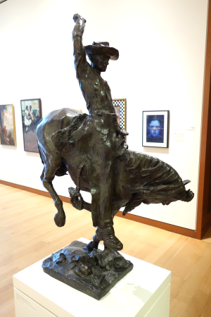 One in a Thousand by Solon H. Borglum, view 1, modeled 1901, bronze - New Britain Museum of American Art - DSC09058, Solon Borglum