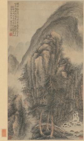 "Zhang Dong's Imitation of Wang Meng's Mountain Water Axis", Wang Meng
