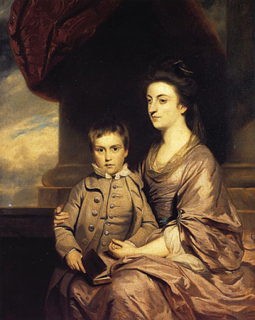 Elizabeth Countess of Pembroke and Her Son 1764 67, Joshua Reynolds, circa 1764-1767