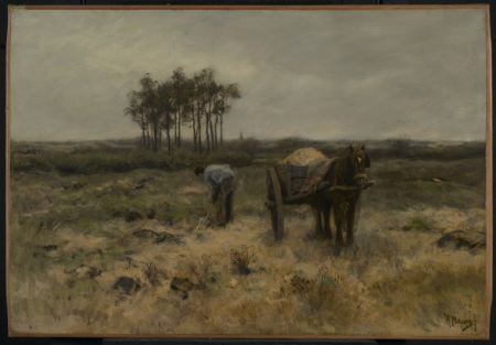 Digging Sand, or The Sand Cart, Anton Mauve, circa 1875
