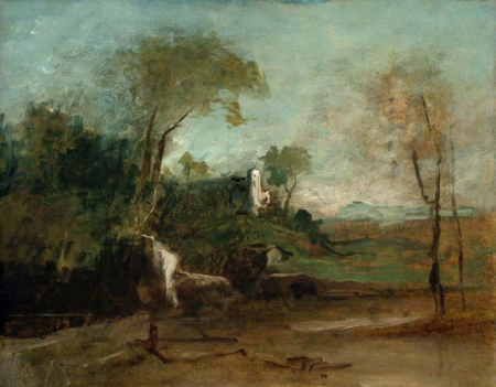 Tájkép várrommal, Mihály Munkácsy, circa 1880