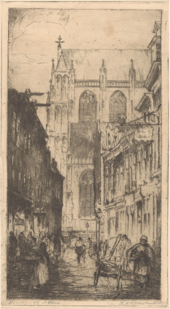 Haarlem (originele titel op object), RP-P-1938-1682, Willem Adrianus Grondhout, 1917