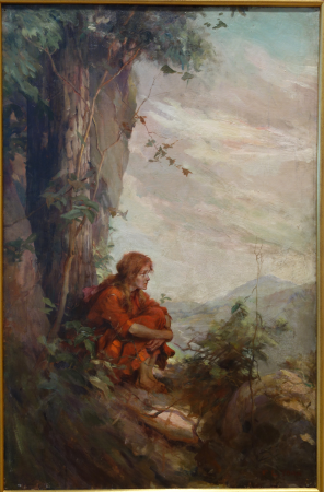 She Had Never Been Up There Before..., by Frederick Coffay Yohn, c. 1906, published in the The Trail of the Lonesome Pine by John Fox, Jr., Scribner's, 1908 - New Britain Museum of American Art - DSC09088