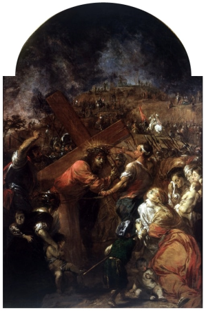 Meeting with the wenches of Jerusalem., Michael Willmann, between 1672 and 1678