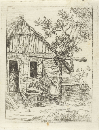 Huis met waterput, RP-P-BI-2882, between 1778 and 1838