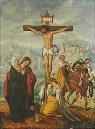 Studio of Pieter Aertsen - De kruisiging, tweede of derde kwart 16de eeuw, 34865 (cropped), Pieter Aertsen