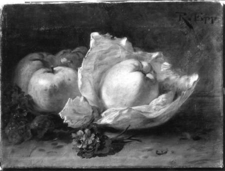 Stillleben mit Apfel, Rudolf Epp