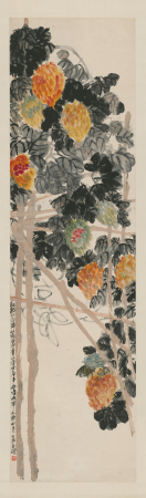 "Wu Changshuo's Bitter Melon Scroll", Wu Chang-shuo, 1909