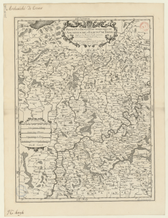 Western part of the temporal part of the archbishopric and electorate of Treves, drawn up on the most recent memoirs / by Mr. Sanson, 1673