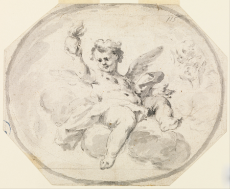 Design for a Painted Ceiling, Francesco Saverio Mergolo, from 1770 until 1800