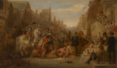 [Compositional Sketch for] The Death of the Regent Moray, William Allan