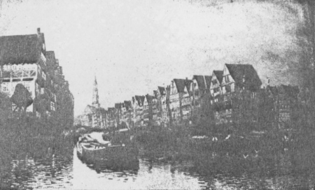 "The Katharinenfleet in front of the customs connection", Valentin Ruths, 1890