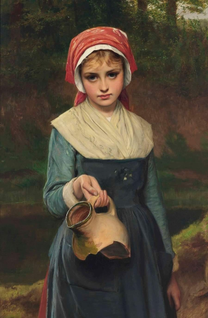 Charles Sillem Lidderdale The broken pitcher, Charles Sillem Lidderdale