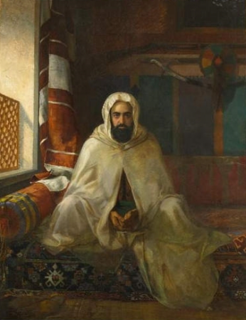 Portrait of Abd el-Kader, Stanisław Chlebowski, 1866