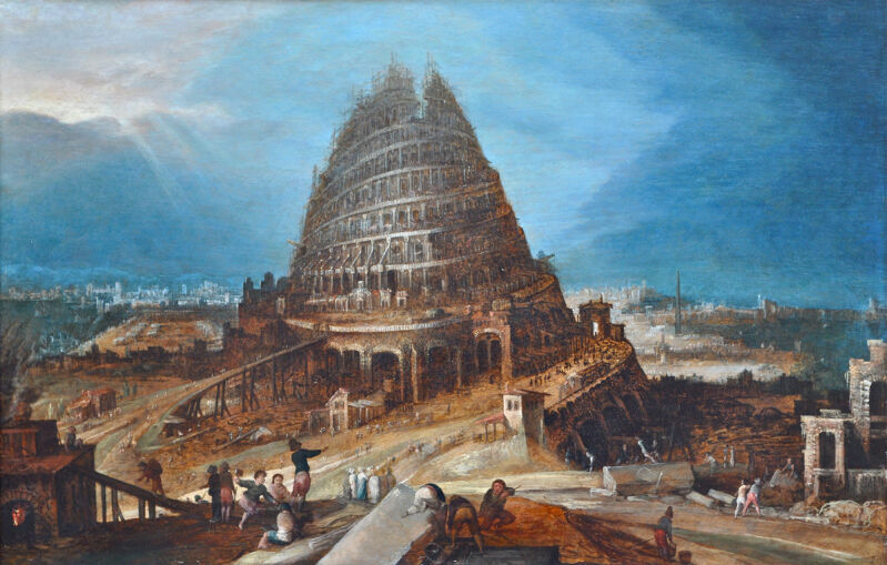 The Tower of Babel, Hendrick van Cleve, between 1580 and 1600
