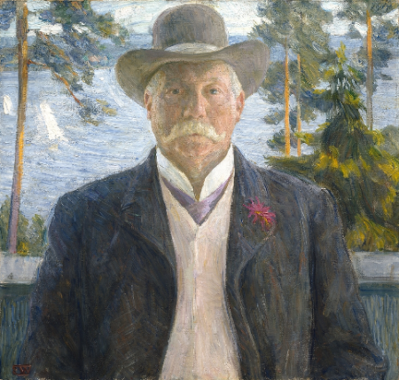 Portrait of the Composer Thorvald Lammers, Erik Werenskiold, presumably 1906