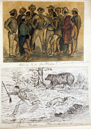Who'd be a furtrader? - Troublesome.... Fort Conolly / Veni _ Vedi_ Skedaddleani, H. Bullock Webster, from 1874 until 1880