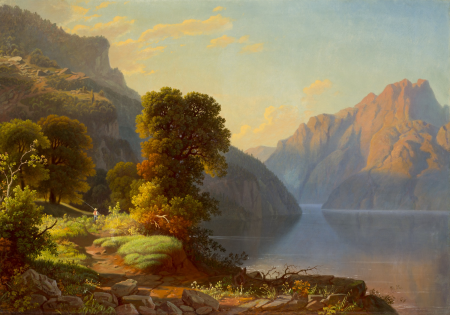 A View of a Lake in the Mountains (image 1 of 2), George Caleb Bingham