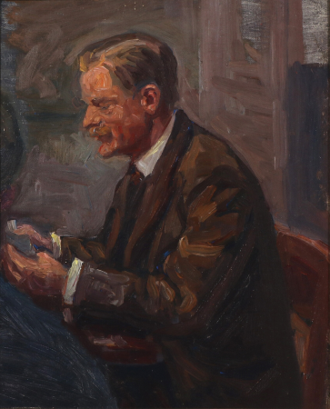 Portrait of the Danish composer Hakon Børresen., Viggo Johansen, between 1900 and 1935