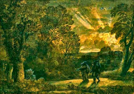 Deiphobe and Aeneas in the Underworld by Claude Gellee, Claude Lorrain, circa 1673