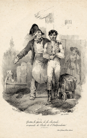 Leave the stripe of servitude, and take up the pickaxe of independence, Nicolas Toussaint Charlet, between 1824 and 1827