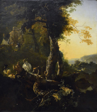 Landscape with Sunrise, Adam Pynacker, between 1625 and 1675